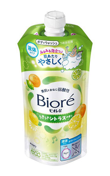 【送料無料】★まとめ買い★　花王　ビオレｕ　うきうきシトラスの香り　つめかえ用　３２０ｍｌ　×24個【イージャパンモール】