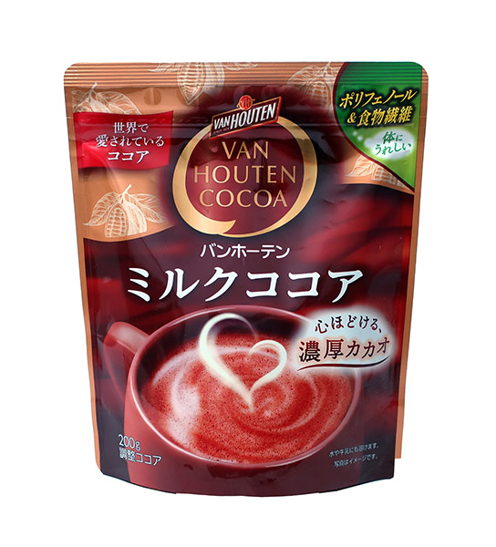 【送料無料】★まとめ買い★　片岡物産　バンホーテンミルクココア　200ｇ　×12個【イージャパンモール】 6,713円