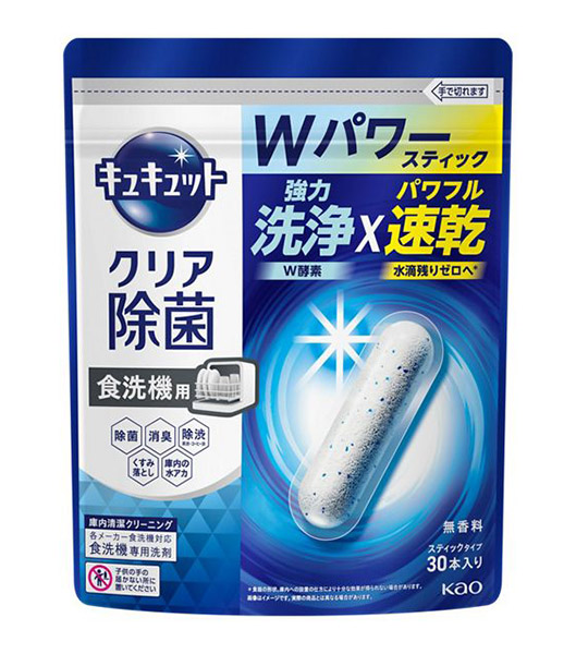 【送料無料】★まとめ買い★　キュキュットクリア除菌（食器洗い乾燥機専用）スティックタイプ　３０本入　231ｇ　&times;16個【イージャパンモール】｜イージャパンアンドカンパニーズ