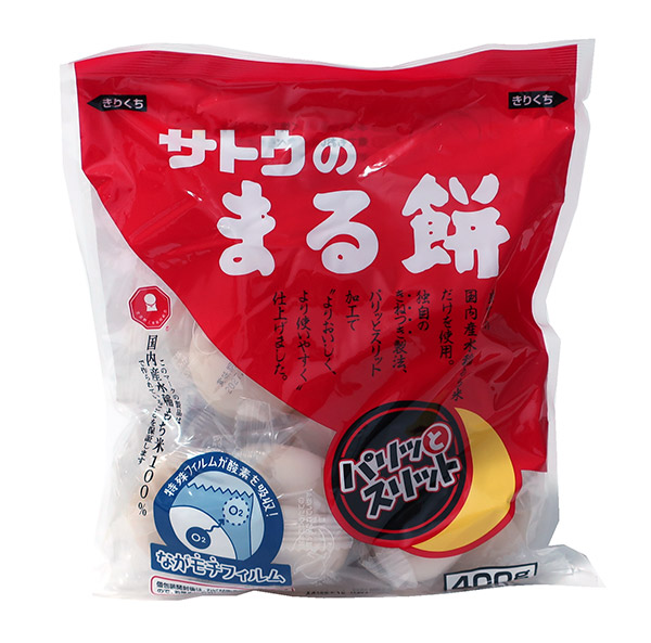 ★まとめ買い★　サトウ食品　サトウのまる餅 パリッとスリット　400g　×20個【イージャパンモール】