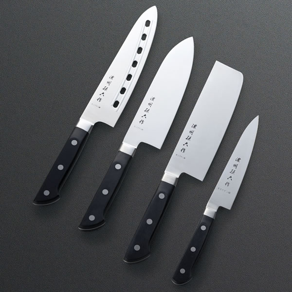 【送料無料】濃州孫六作　口金付料理包丁４点セット　　Ａ－１５０Ｉ【ギフト館】