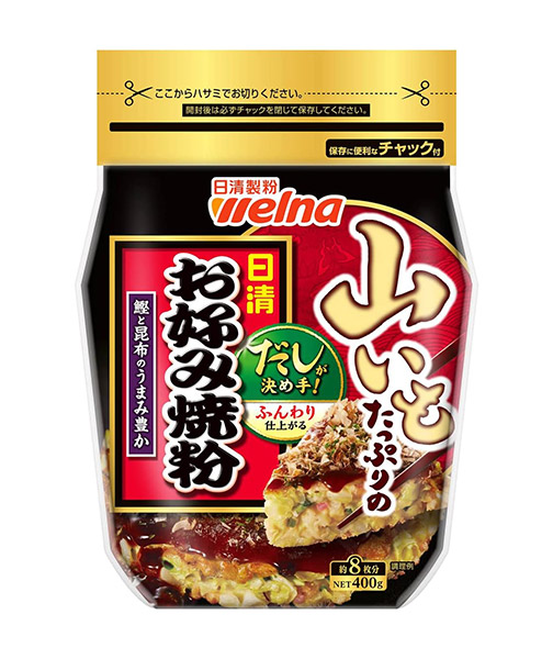 ★まとめ買い★ 日清製粉ウェルナ 日清山いもたっぷりのお好み焼粉 400g ×12個【イージャパンモール】