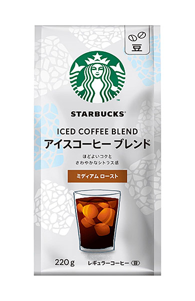 【送料無料】★まとめ買い★　ネスレ　スターバックスレギュラーコーヒー（豆）アイスコーヒーブレンド　220g　×6個【イージャパンモール】