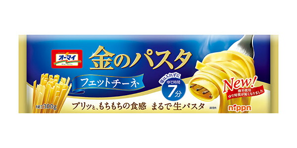 【送料無料】★まとめ買い★ ニップン オーマイ 金のパスタ フェットチーネ 300g ×20個【イージャパンモール】