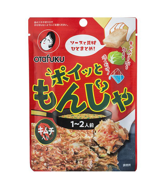 【送料無料】★まとめ買い★　オタフク　ポイッともんじゃ（キムチ）　22ｇ　×20個【イージャパンモール】