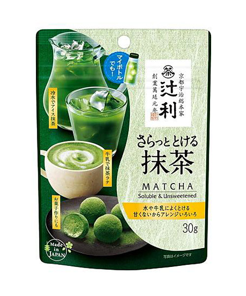 【送料無料】★まとめ買い★　片岡物産　辻利　さらっととける抹茶　30ｇ　×24個【イージャパンモール】
