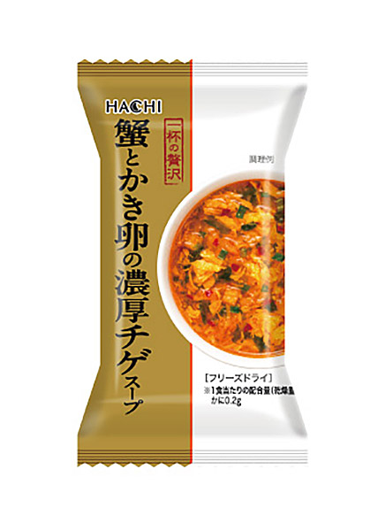 ★まとめ買い★　ハチ食品　一杯の贅沢 蟹とかき卵の濃厚チゲスープ　10.5ｇ　×50個【イージャパンモール】