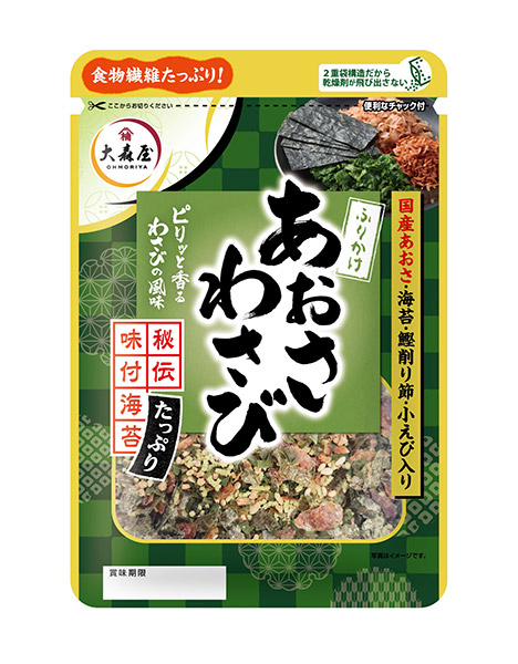 ★まとめ買い★ 大森屋 あおさわさびふりかけ 28g ×120個【イージャパンモール】|イージャパンアンドカンパニーズ