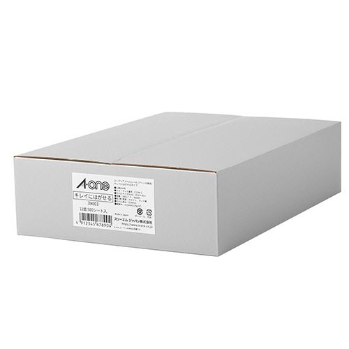 【貨物輸送無料】【人間宅届け不可】【法人（会社組織・会社組織）様押さえる】エーワン 下げ札消印[印刷者兼用] キレイにはがせる印字機 白いこと A4 12面 83.8×42.3粍 四辺粗利益付 角丸 39003 1箱(500居敷き)