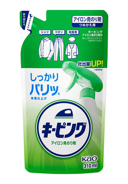 ★まとめ買い★　花王　キーピング　アイロン用のり剤　つめかえ　310ｍｌ　&times;24個【イージャパンモール】｜イージャパンアンドカンパニーズ