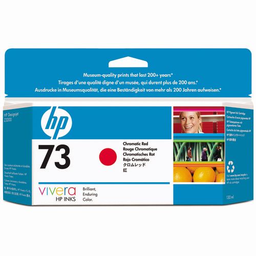 HP73 インクカートリッジ クロムレッド 130ml 顔料系 CD951A 1個