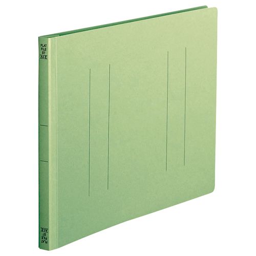 フラットファイル(スタンダードカラー)A4ヨコ150枚収容緑　1セット(100冊:10冊x10パック)