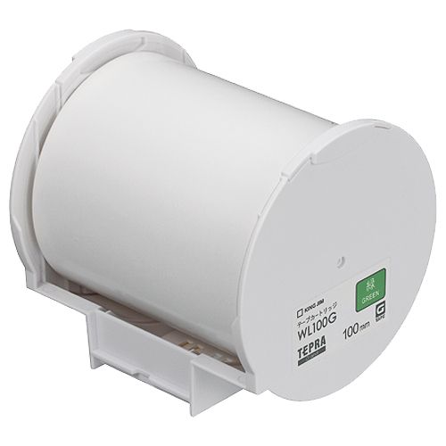 テプラ　Grand　テープカートリッジ　100mm　緑　1個