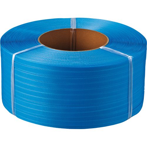 PPバンド 自動梱包機用 15mm×2500m 青 1セット(4巻)