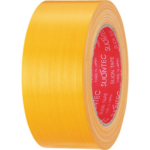 カラー布テープ　50mm×25m　厚み約0.24mm　黄　1セット(30巻)