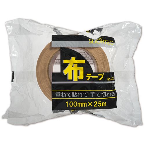 布テープ No.343720 100mm×25m 厚み0.24mm 1セット(18巻)