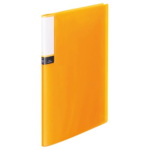 読みやすい書き付け（澄み切った背部分） Ａ４タテ １２衣嚢 背幅８粍 オレンジ色 １仕掛ける（６０冊）