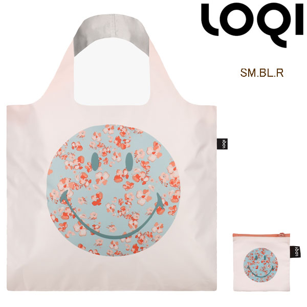 楽天市場 Loqi ローキー Eco Bag エコバッグ New Materials For C Loqi エコバッグスマイリー Sm Bl R スターアイ