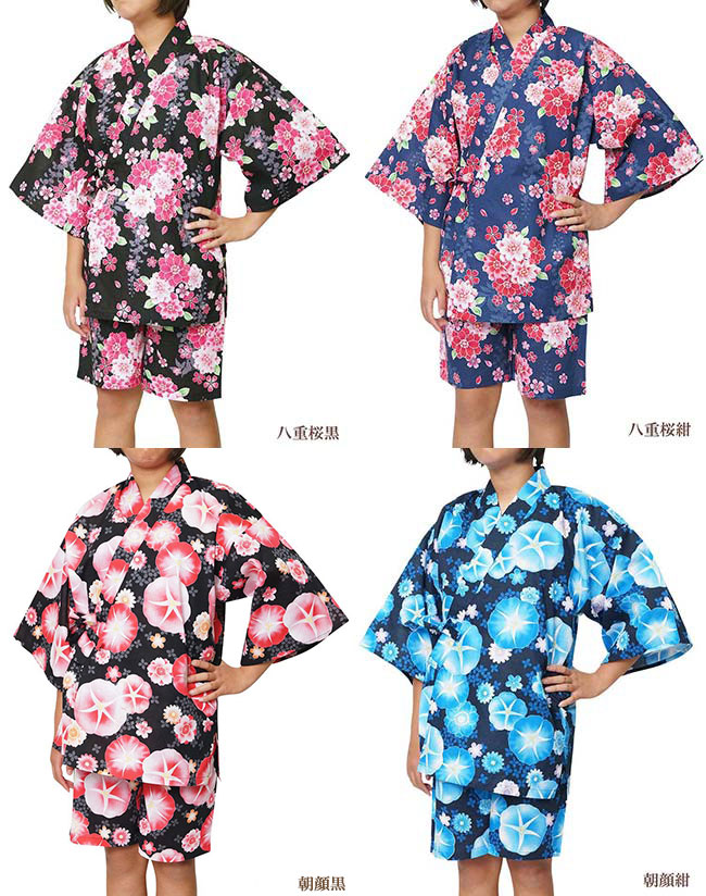 甚平 レディース 6柄2色 夏 女性 綿100 ｍ ｌ 部屋着 おトク情報がいっぱい 女性