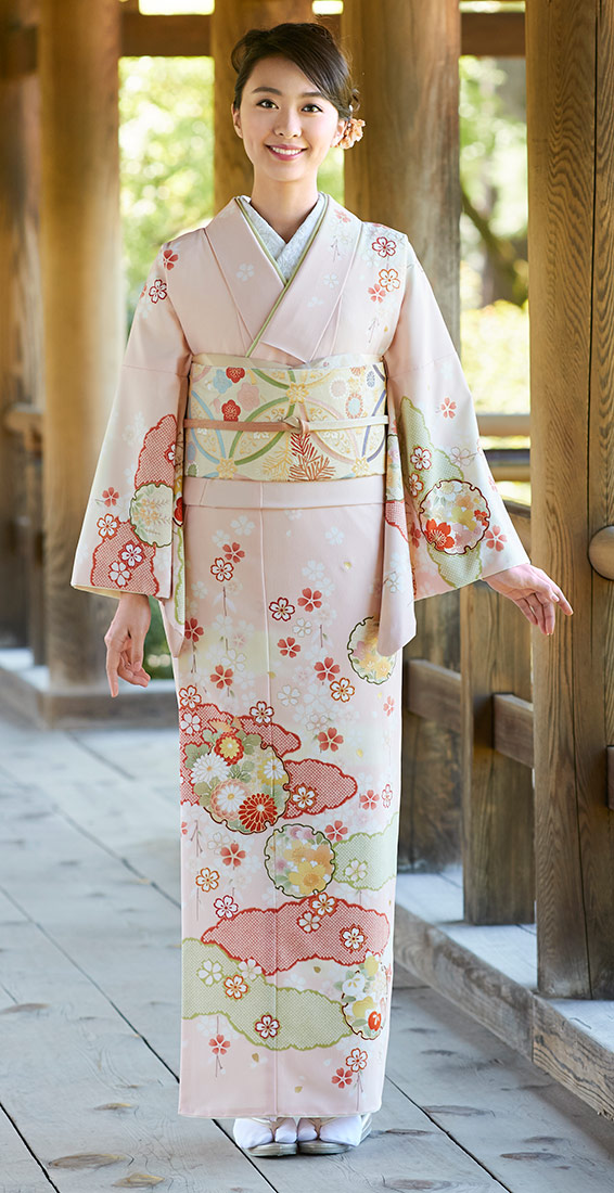 着物 訪問着 ジャパンスタイル 仕立て上がり 洗える着物 JL-51｜和-専門店　武蔵 22,052円