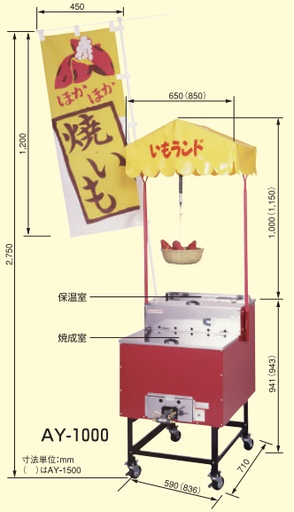 楽天市場】【新品/メーカー直送】アサヒサンレッド ガス式石焼きいも機