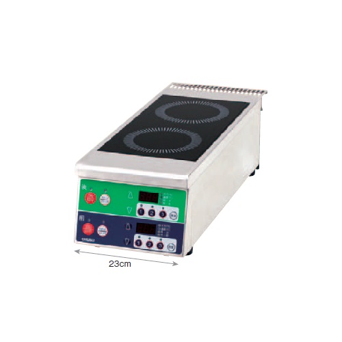 楽天市場】中部コーポレーション IHコンロ DL60TBB 縦型2口コンロ