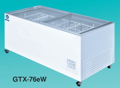 ダイレイ ジャンボ無風冷凍ショーケース GTX-76eW -30℃～-20℃ 有効内容量460L 冷凍専用　霜取り専用スクレイパープレゼント中!!