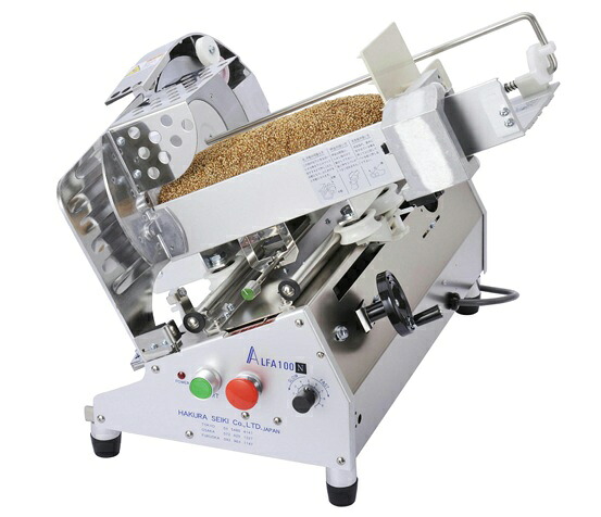 【新品/製造会社直送】ハクラ精機 1枚切り自働スライサー アルファ100N A-100N 幅595×奥ふかさ530×高さ440(粍)