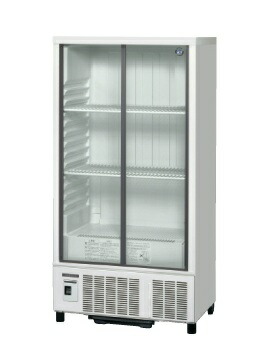 【新品/メーカー直送】 ホシザキ 小形冷蔵ショーケース　SSB-70D　スライド扉タイプ　265L　幅700×奥行550×高さ1410(mm)　電源/単相100V