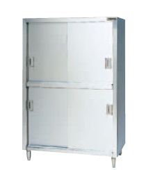 【新品/製造業者直送】マルゼン 食器棚(ステンレス鋼戸) SUS430  BDS-187 幅1800×奥ふかさ750×高さ1800(粍)