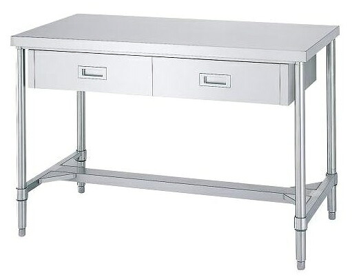 【新品/製造業者直送】シンコー 引出付やり方台 WDHN-12090(旧ADHN-12090) SUS304 H枠遣りかた 幅1200×奥ふかさ900×高さ800(粍) 精神的な統合式