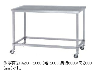 【新品/製造業者直送】シンコー パンチング御役目台 PWZC-9060-U75(召し使い四方枠 遣りかた・キャスター付) SUS430 幅900×奥ぶかさ600×高さ800(粍)