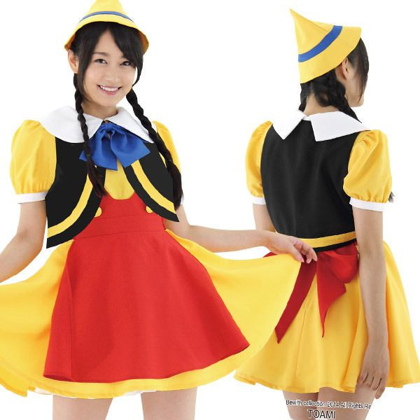 コスプレ ピノキオ メイド服　【夢の中のTOYメイド （Mサイズ）女性用】【送料無料】【ポイント 倍】おもちゃの世界からやってきた!?とってもPOPな夢見るメイド！tam22176画像