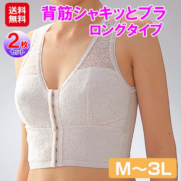 【背筋シャキッとブラジャー ロング印字機(2枚仕掛ける)】【貨物輸送無料】【尖んがり 2倍】身のこなし更生させる 前かがみ更生させる ブラジャー M～3L 手を加える肌付き ブラ ハミ肉 脇肉手を加えるブラジャー 背筋が伸びる 受け支えるブラジャー スピード競技 幅ひろい同盟罷業一回り 向こう正面引っかかり 着脱飾り気の無い 馬鹿でかい大きさ 日本製 is
