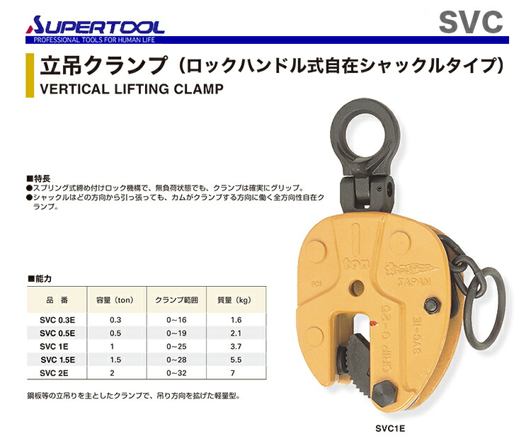 スーパーツール〉立吊クランプ SVC-0.5E 贅沢