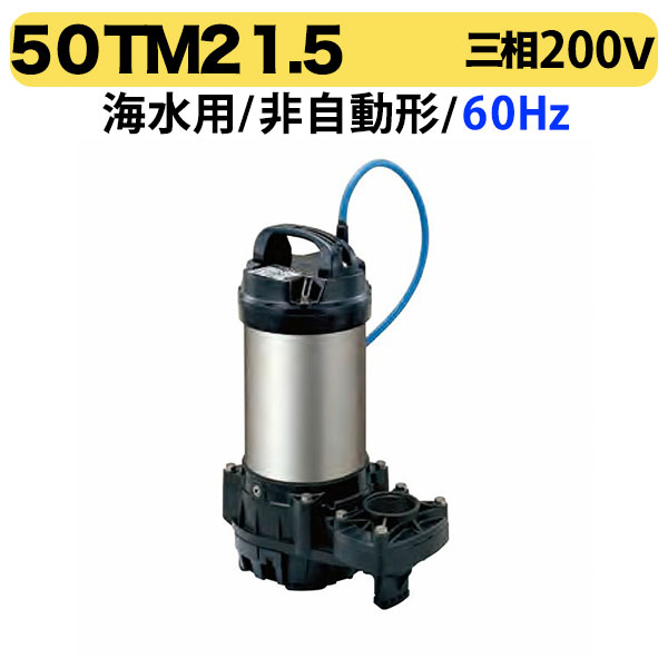 【海水用】〈ツルミ〉海水用水中チタンポンプ　50TM21.5 60Hz｜プロ工具のJapan-Tool　店