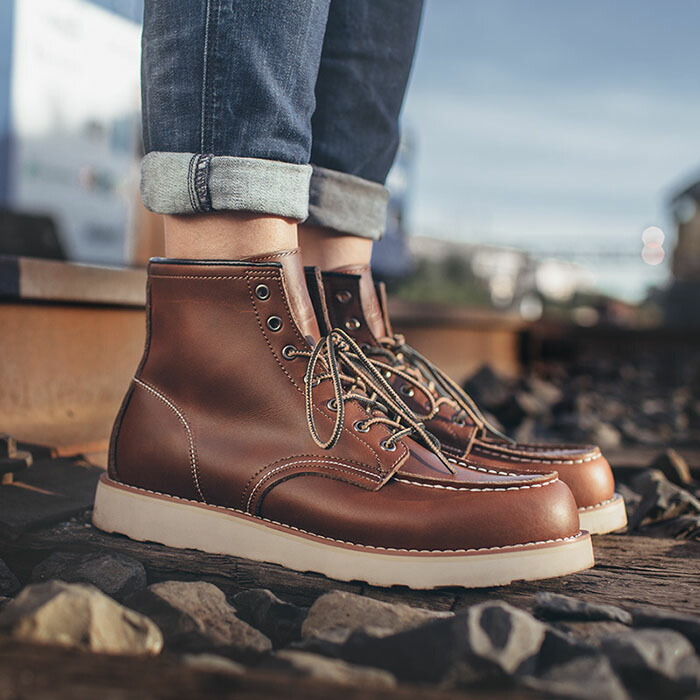 遊撃手ブーツ メンズ 細工物ブーツ 牟礼ブーツ 本革 スニーカー なめし革 ブーツ スピード競技引きあげる 御機嫌とり捨てる メンズ流行り物 春 秋 疲れない 歩き分かりやすい シューズ 靴 革 防滑 保温 細工物 アウトドア 成人男性用 成人男性 商行為 通い アメカジ 心地よい ブーツ