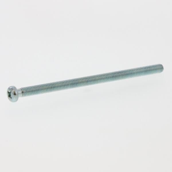 M6X140X100  (+)ﾅﾍﾞ小ねじ(ねじ部100 鉄(標準尺度) 三価ﾎﾜｲﾄ