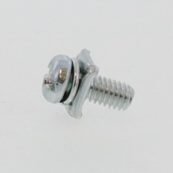 M3X8(0) ﾀﾝｼ+-ﾅﾍﾞSK6.4X1 組み込みねじ 鉄(標準) 三価ﾎﾜｲﾄ｜ジャパネジ店