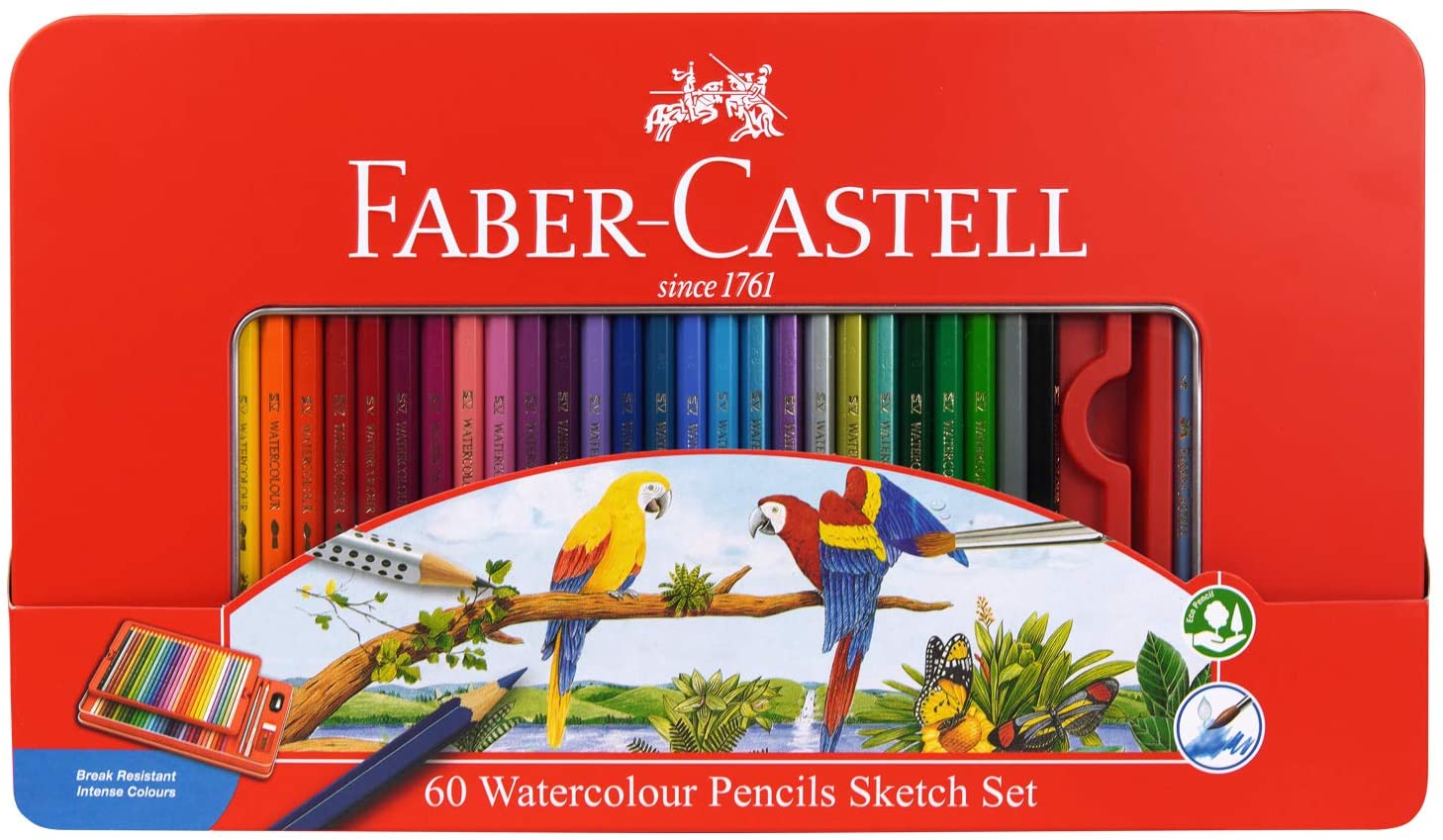 ファーバーカステル シャチハタ 水彩色鉛筆６０色 - 画材