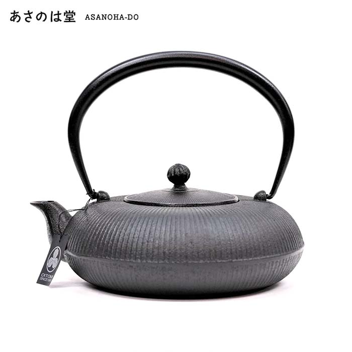 南部地方金物 鉄瓶 急須 | 立目 0.8L | 黒 | 及富