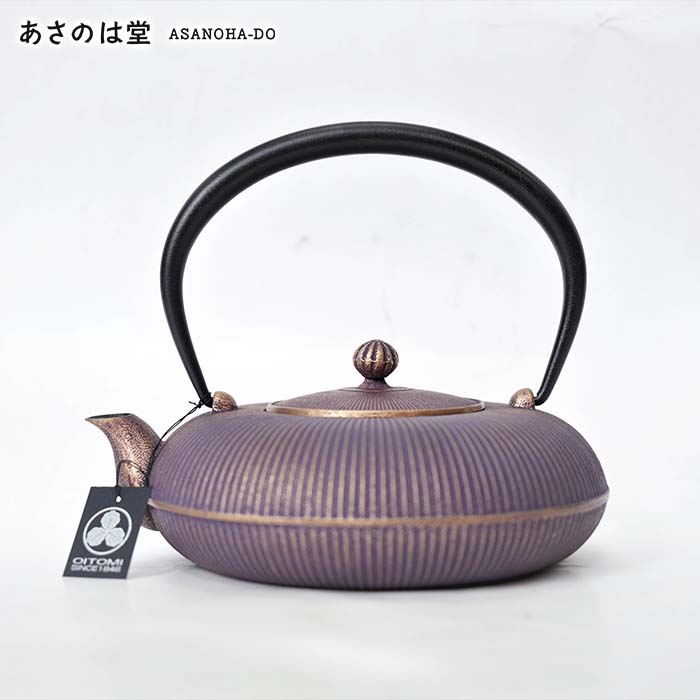 南部地方金物 鉄瓶 急須 | 立目 0.8L | 紫金 | 及富