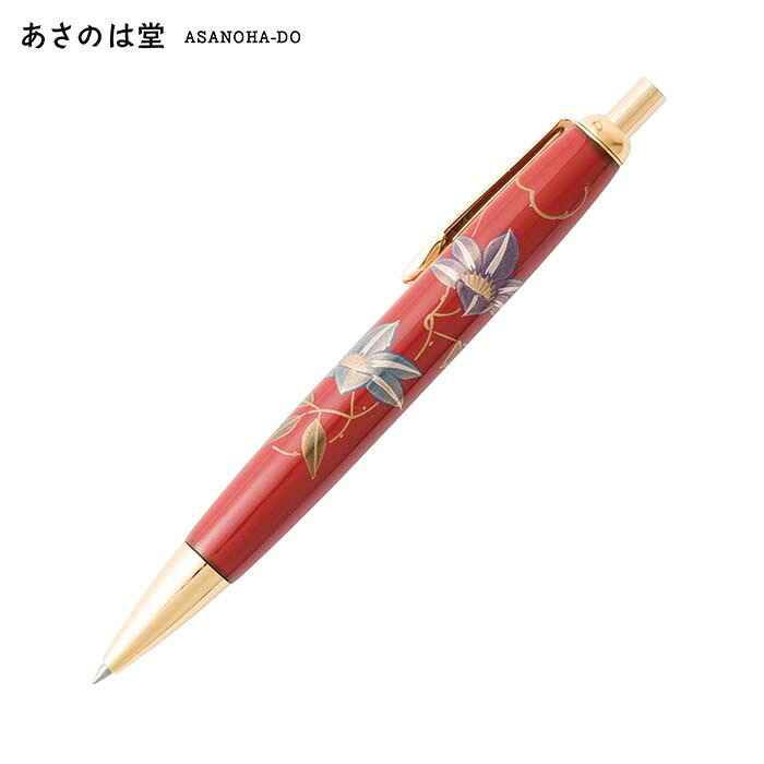 輪島塗 ボールペン | 鉄線蒔絵 | 朱 | 大藤塗師細工店
