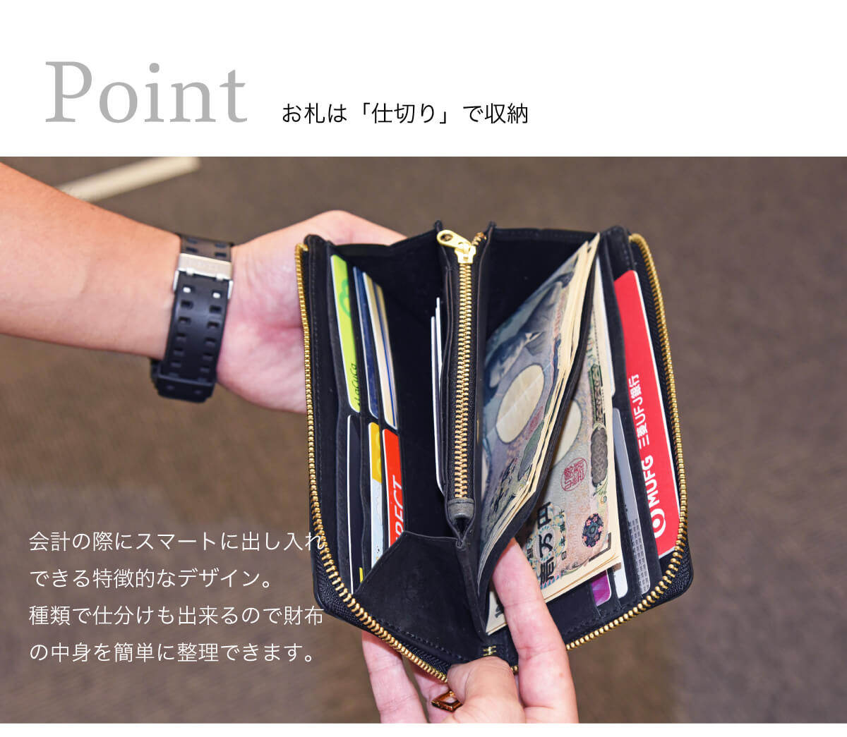 楽天市場 長財布 ブエブロレザー 型押し 日本製 国産 L字ファスナー 財布 メンズ レディース 馬革 牛革 高級 英字 お洒落 ゴールド ブラック タッセル 装飾 個性的 カード入れ 札仕切り 父の日 Japan Factory