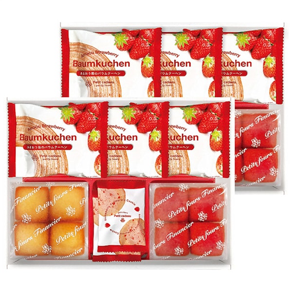 スイーツ お菓子 母の日 ギフト 内祝い お返し 送料無料 焼き菓子 あまおう苺 バウムクーヘン プチフィナンシェ セット 詰め合わせ 個包装 食品 出産内祝い 結婚内祝い 結婚祝い 出産祝い 香典返し 快気祝い FAO-40R 【納期 約14日】 母の日ギフト2026