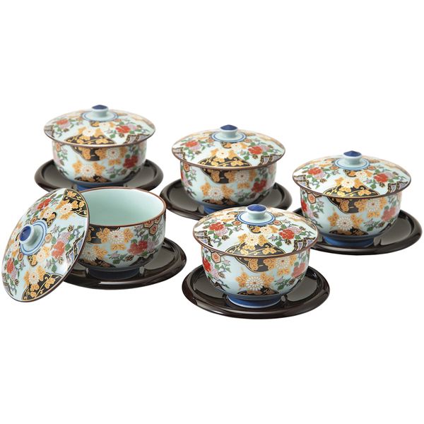 楽天市場】有田焼 亮秀窯 わらび唐草 急須茶器揃 897392 送料