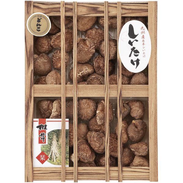 内祝い お返し 送料無料 乾物 干ししいたけ 父の日 ギフト 九州産 原木どんこ椎茸 セット 詰め合わせ 原木椎茸 肉厚 出汁 だし 贈答 木箱 国産 保存食 食品 出産内祝い 結婚内祝い 結婚祝い 出産祝い 香典返し 快気祝い お祝い返し お礼 プレゼント KT-100S