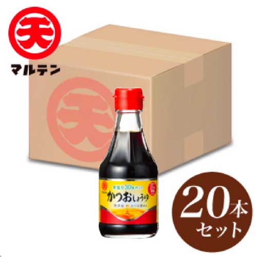 楽天市場】マルテン かつおしょうゆ400ml×1ケース（全20本