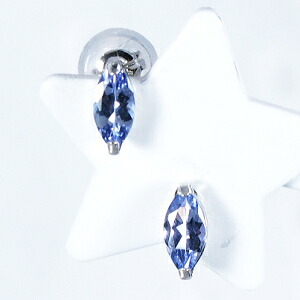 【ティファニー命名タンザナイト】PT 0.4ct タンザナイトピアス 0.4カラット プラチナ マーキスカット 12月誕生石 ティファニー命名の稀少宝石「タンザナイト」 クリスマス ギフト 結婚式|I Love ジュエリー