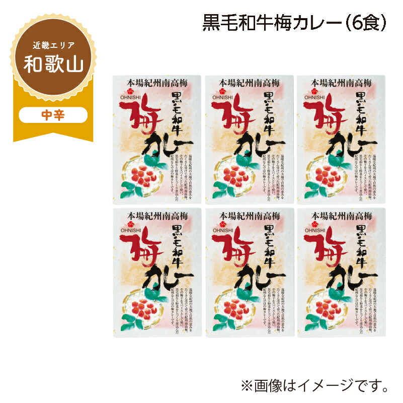 黒毛和牛梅カレー　Ｂ（６食） 送料込み ギフト プレゼント 贈答 お取り寄せ お土産 (レビュー記入で300円OFFクーポン配布中)